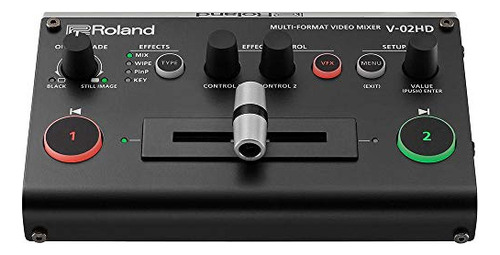 Roland 5 02hd Pac2 Mezclador Micro Video Interruptor Pie Fs