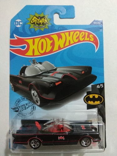 Hot Wheels Batman Tv Series Batimovil 4/5 Rojo 197 Ba3