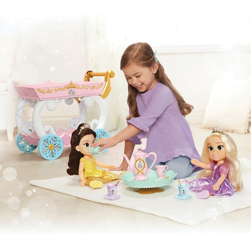 Imagen 5 de 6 de Carrito Mesita Juego De Te De Princesas Disney Para Niñas