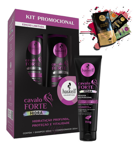 Promopack Haskell Cavalo Forte Hidra E Protetor 150gr