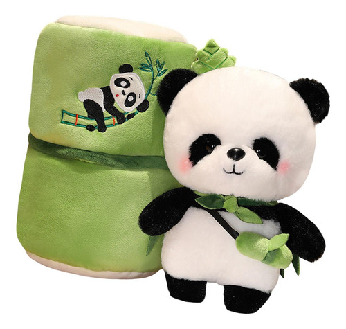 Lindo Peluche Panda Regalos Creativos Para Niños Con Bambú