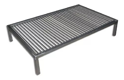 Parrilla Asado Hierro Redondo 6 Mm 54x29x15 Reforzada