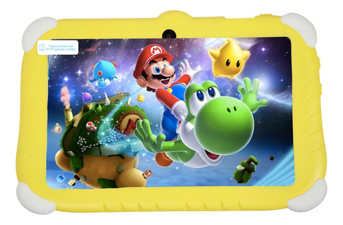 Mario Bros Tablet 7¨ Hd Android 13 32gb Y 2gb Ram Amarillo. Color Amarillo