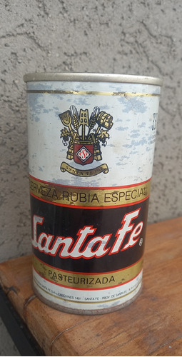 Antigua Lata Vacia Cerveza Santa Fe Rubia 330 Cm3 De Chapa