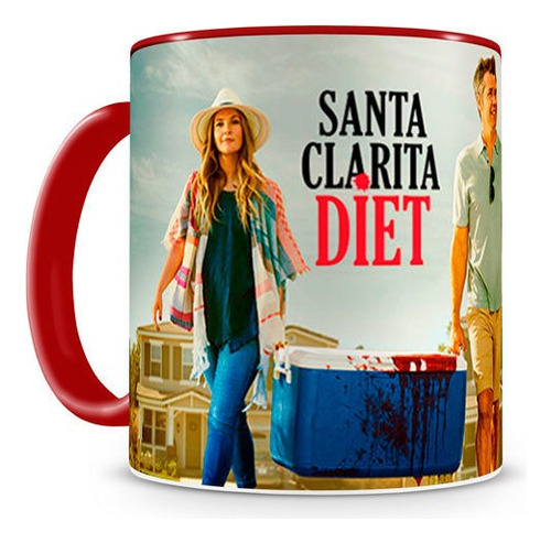 Caneca Santa Clarita Diet Sheila E Joel Red Geek