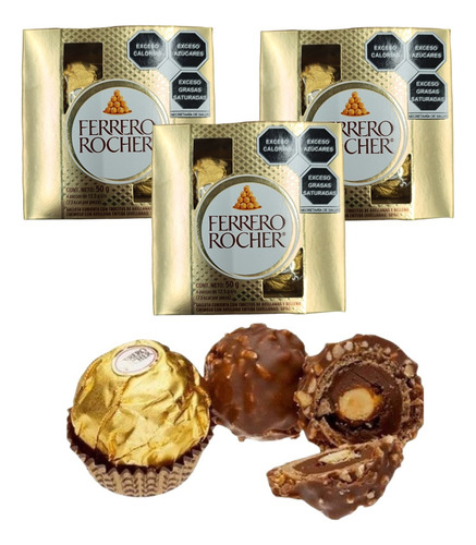 Chocolate Ferrero Rocher 7pack 4pz C/u 56pz Galleta Avellana