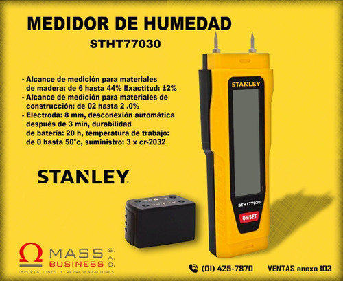 Medidor De Humedad Stanley Stht77030