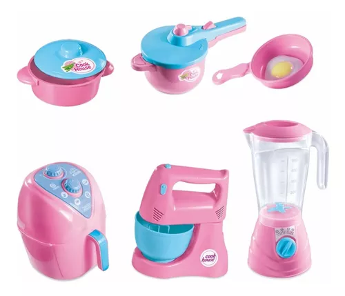 FOYTOKI 1 Conjunto Brinquedos De Cozinha Para Crianças Fingir Cozinhar  Brinquedos Jogo De Comida Para Crianças Brinquedo Air Frye Infantil Filho  Abdômen Gosto Utensílios De Cozinha : : Cozinha