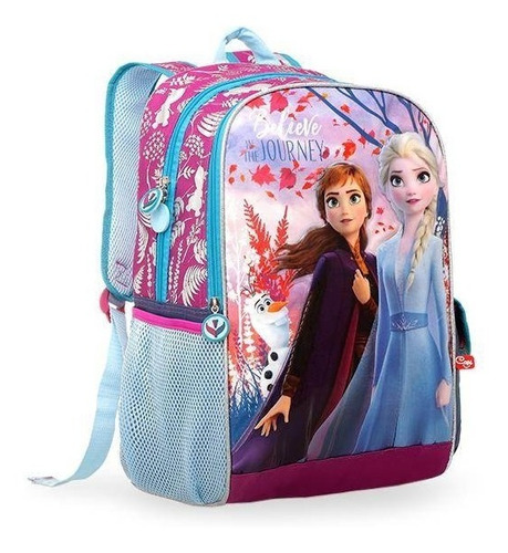 Morral / Bolso Grande Frozen, Niña 41 Cm, Colegio Escolar