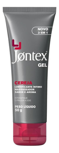 Jontex Gel Lubrificante Cereja 3 Em 1 50g Sabor Cereja
