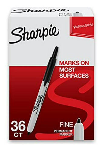 Sharpie Retráctiles, Marcadores Permanentes De Punta Fina, N