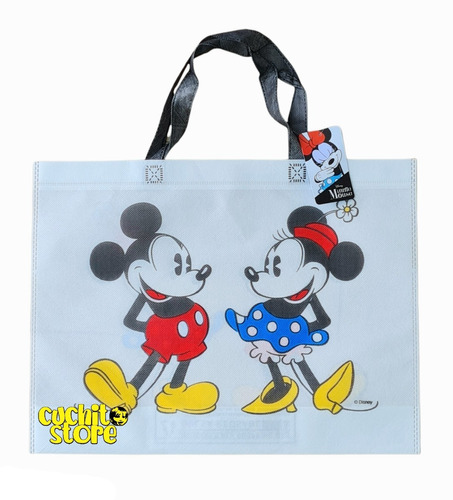 Bolsa Ecologica Disney Mickey And Minnie Mouse 45x34cm