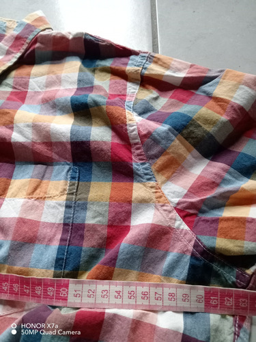 Camisa Multicolor Holllisster Extra Grande Slim (Usado)