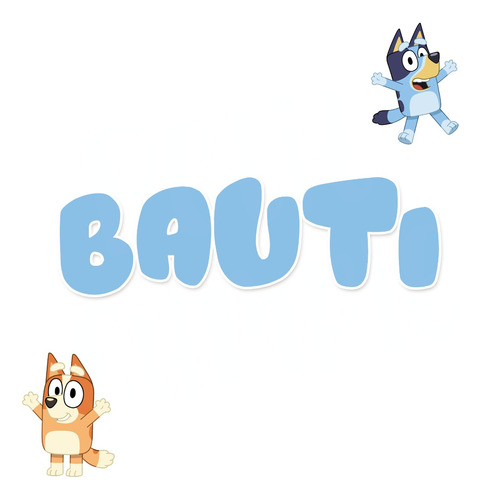 Logo Bluey Personalizado Logo Nombre Bluey Digital