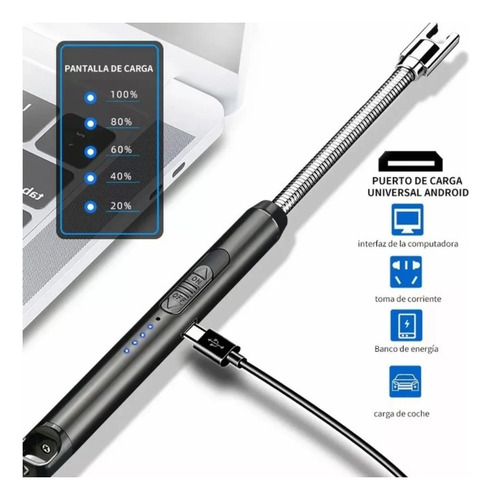 Encendedor Electrónico, Carga Usb, Viaje, Hogar, Cocina De C