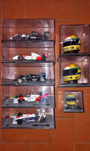 Coleccion De Autos De Formula 1 Y Cascos De Ayrton Senna