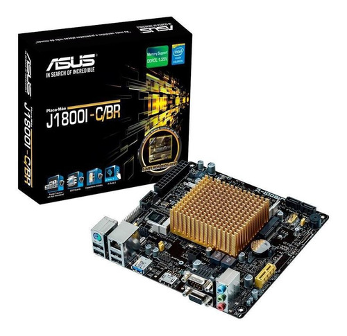 Placa Mãe Asus J1800 I - C/ Br, Ddr3l, Mini Itx Oem