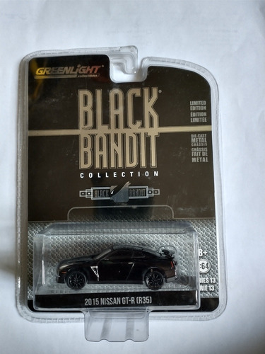 Nissan Gt-r R35 Black Bandit Collection Greenlight 2015 