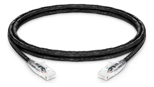 Cable De Red Ethernet Cat5e Negro 1.2mt