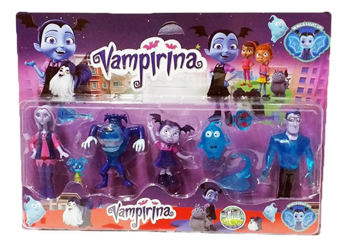 Vampirina Y Su Familia Muñecos Pack X9 Personajes 5 A 11cm!