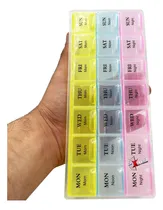 Comprar Pastillero Semanal 3 Tomas Diarias Medicamentos Remedios 