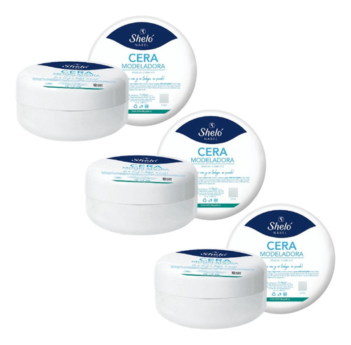 3 Pack Cera Modeladora Shelo