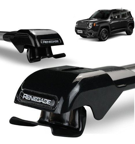 Travessa Teto Jeep Renegade 2016 - 100% Aluminio Black Piano