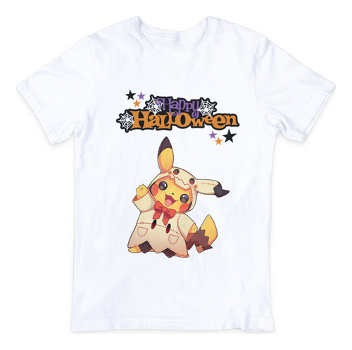 T-shirt Sueter Camiseta Pikachu Halloween Sin Escarcha