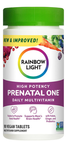 Rainbow Light Multivitamina Prenatal One, Una Vez Al Da, Par