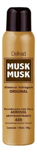 Desodorante Delikad Musk Musk Almíscar Selvagem 150ml