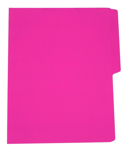 Folder Tamaño Carta Colores Brillantes 100 Pzas Color Fucsia