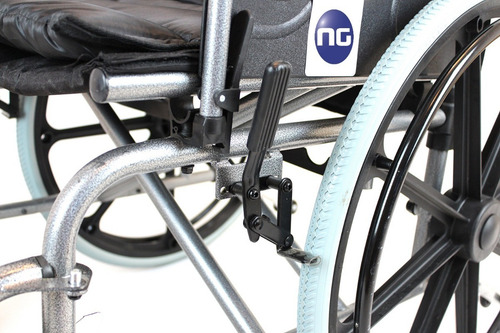 Imagen 2 de 10 de Silla De Ruedas Obeso Posapie Posabrazo Desmontable Premium
