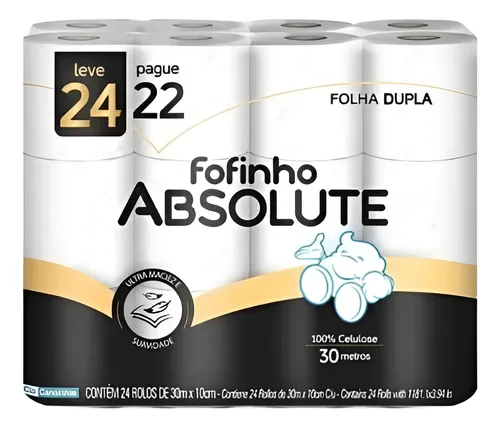comprar Papel Higienico Fofinho Premium Doble Hoja X 24 Rollos