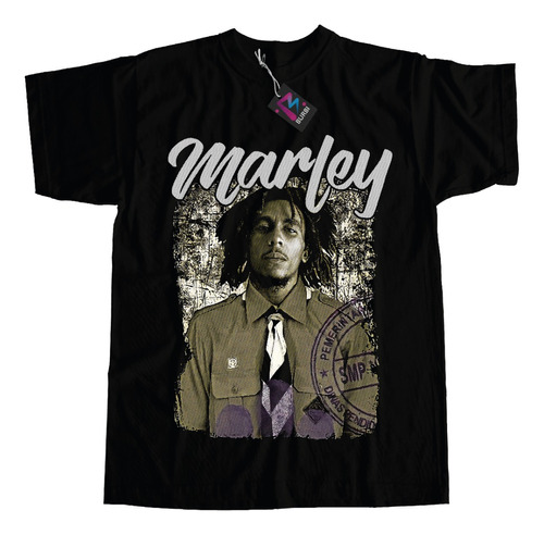 Remera Musical Bob Marley Dtf Estampa Grande Calidad Premium