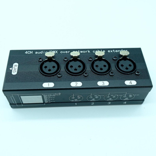 Ethernet Extender Ethernet Box De 4 Canales Xlr 11 Hombre