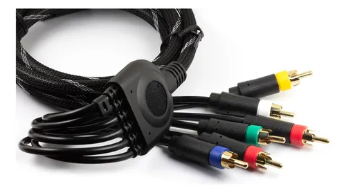 Jujinglobal 6ft Rgbs Av Cable Para Ps1 Ps2 Ps3, Rgb + Sync