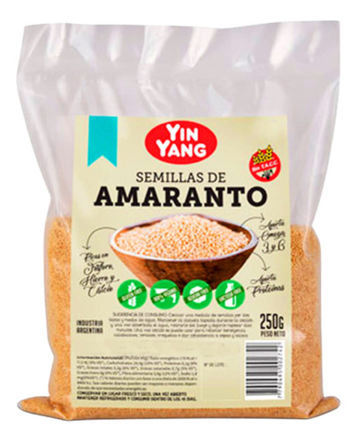 Semillas De Amaranto Yin Yang 250g Sin Tacc