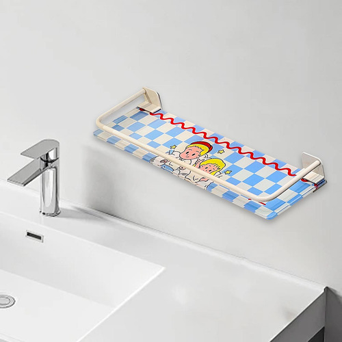 Estante De Ducha Organizador De Almacenamiento De Baño Azul