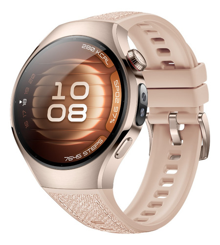 Huawei Watch 5 42mm Beige, Smartwatch Con Esim; Gps, Tecnología Multi-sensing X-tap, Medicion De Oxígeno En Sangre En La Yema Del Dedo, Panorama De Salud, 2 Modos De Batería, Gestos Inteligentes