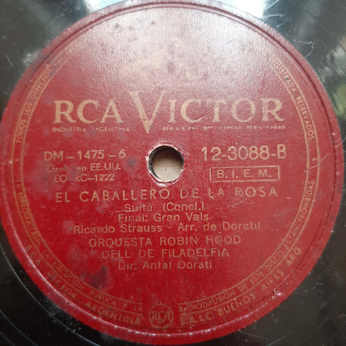 Pasta Antal Dorati Orq Robin Hood Rca Victor Tc28