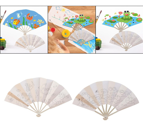 El Regalo Para Mamá Conjunto De 2 Ventiladores De Bambu