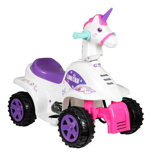 Moto Eléctrica Montable Infantil Para Niña Unicornio