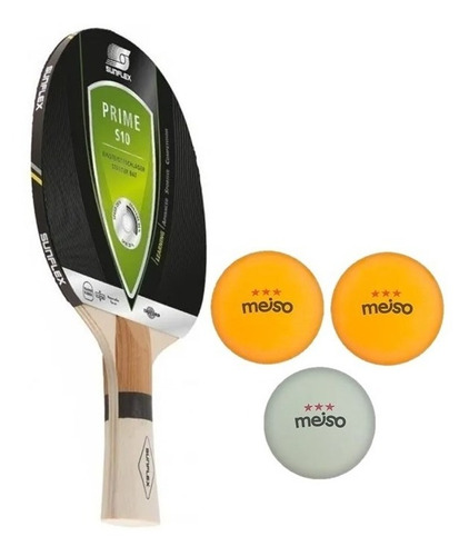 Paleta Tenis De Mesa Sunflex Prime S10 + Regalos Ping Pong