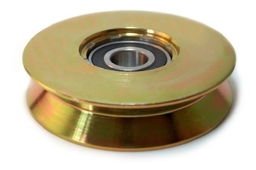 Imagen 3 de 7 de Rueda Porton Corredizo V 120 Mm Ruleman Kit
