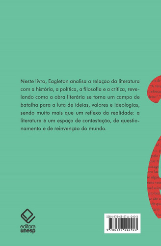 O Acontecimento Da Literatura, De Terry Eagleton. Editorial Unesp, Capa Mole, Edição 1 Em Português, 2024