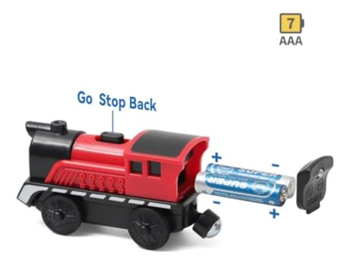 Tren De Carga A Pilas Para Tren De Madera, Juego