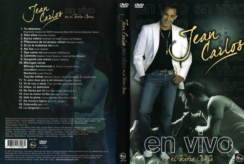 Carlos Jean - En Vivo En El Teatro Opera Dvd - U