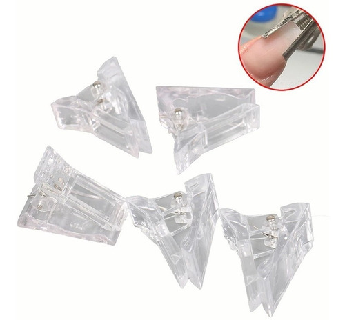 Clips Para Uñas 10 Diy Nail Art Accesorios Transparentes