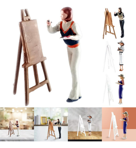 Pintor Modelo De Personas En Miniatura 1:64 Decoración De