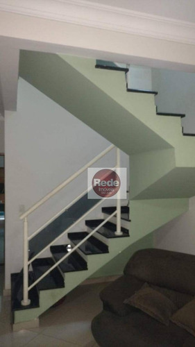 Ótimo Sobrado Com 3 Dormitórios À Venda, 125 M² Por R$ 390.000 - Vista Linda - São José Dos Campos/sp - Ca4518